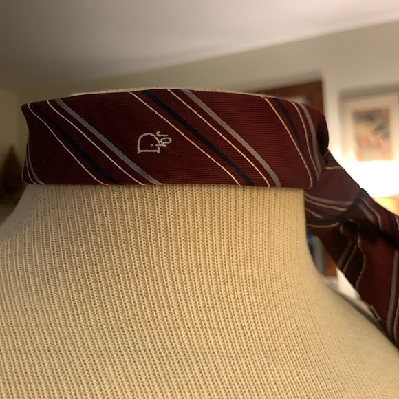 70’s DIOR VINTAGE JORDAN MARSH STRIPED NECKTIE - Picture 8 of 12